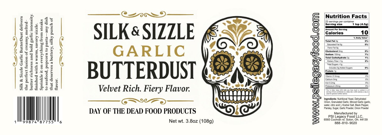 Silk & Garlic Butterdust - 3.8 Oz